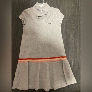 Lacoste Gray Girl Dress